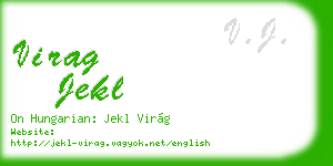 virag jekl business card